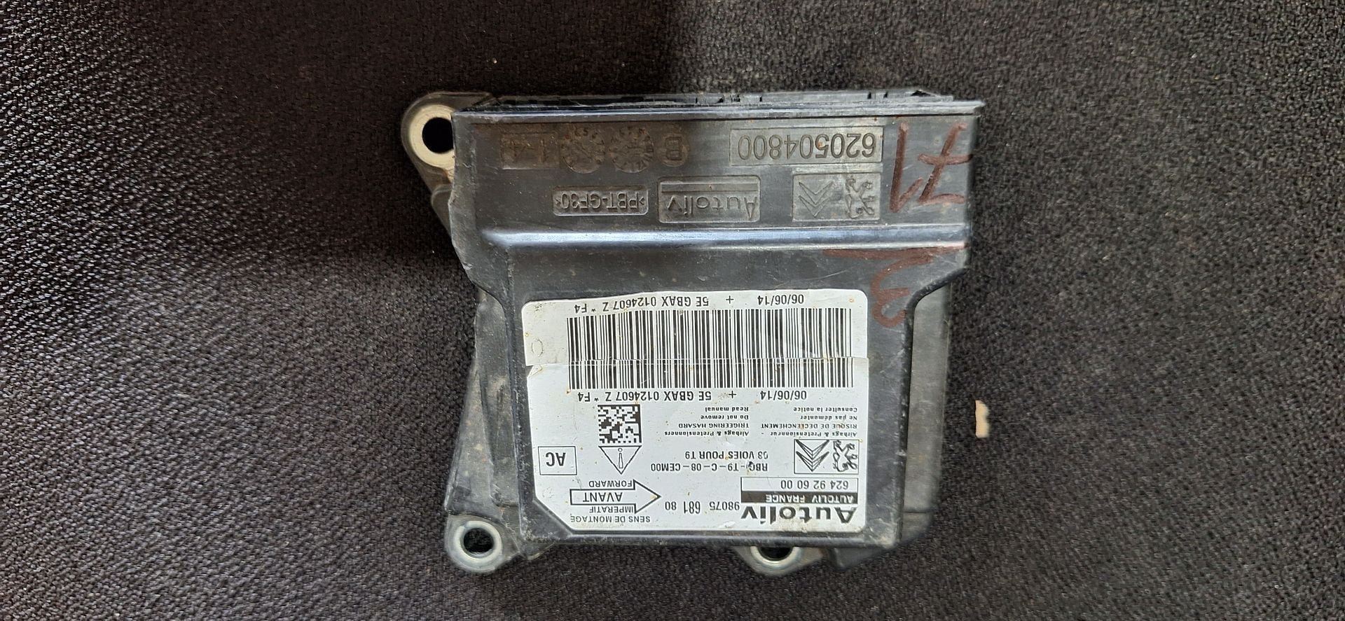 Originele Airbag Stuurmodule Computer Peugeot 308 T9 Autoliv, Autos : Pièces & Accessoires, -, Utilisé, -, Peugeot