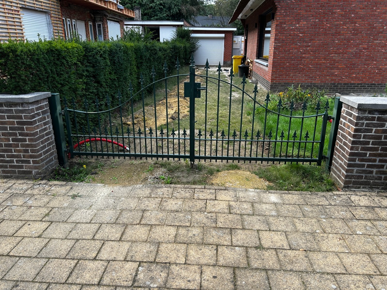 2x lage poort, Jardin & Terrasse, Clôture barrée, Enlèvement, Avec portail, Utilisé