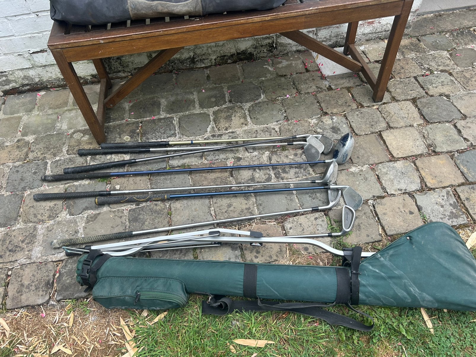 Lot de 10 clubs de golf, Enlèvement, Utilisé, Balle(s), Autres marques
