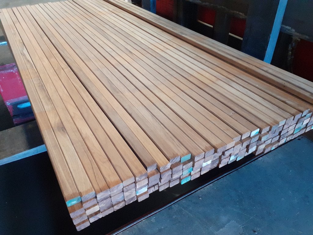 Thermo Fraké latten 18x30x1850mm - partij 138 stuks, Tuin en Terras, Palen, Balken en Planken, Nieuw, Planken, 180 tot 250 cm