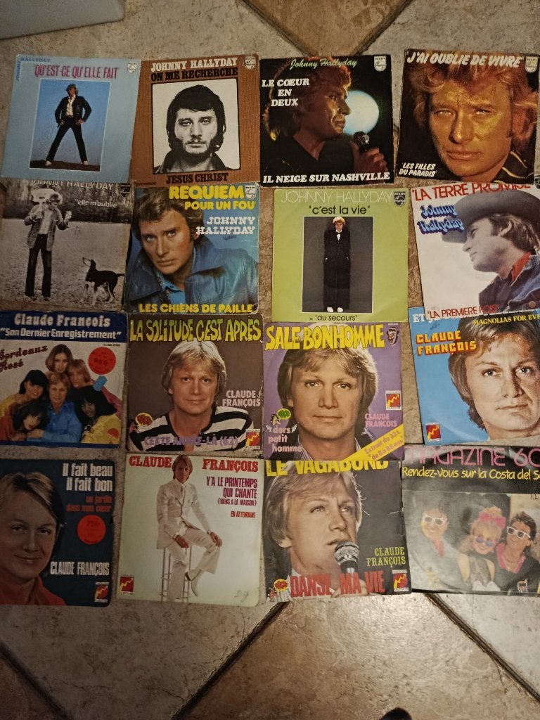 Lot de divers singles a 1 euro pièce, Enlèvement ou Envoi, Utilisé, 7 inch, Autres genres