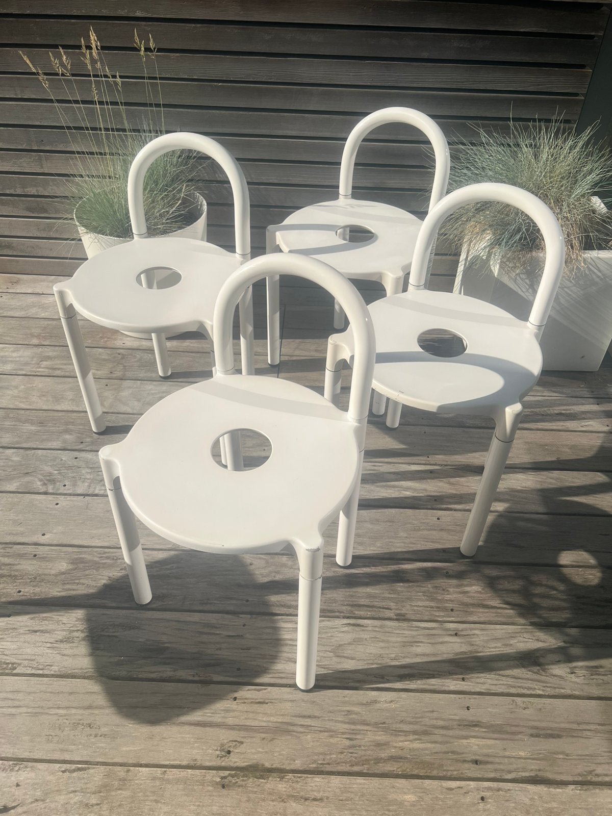 KARTELL Vintage - 4 chaises Anna Castelli, Ophalen