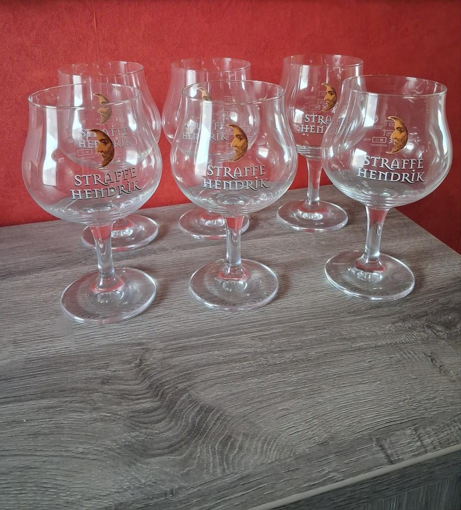 Te koop 6 straffe hendrik glazen klein nieuw., Verzamelen, Ophalen