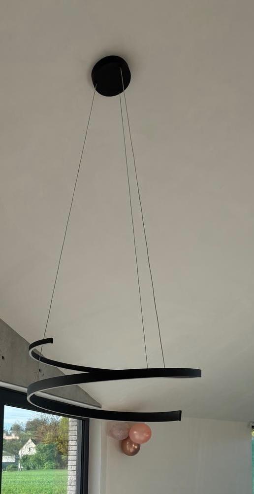 Led Hanglamp Cinque Cinardi 50W zwart, Comme neuf, Enlèvement, Métal, 75 cm ou plus