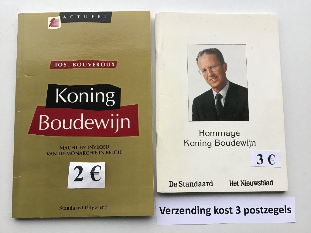 2 livrets « Le Roi Baudouin » et Hommage au Roi Boudewijn, Enlèvement ou Envoi, Comme neuf