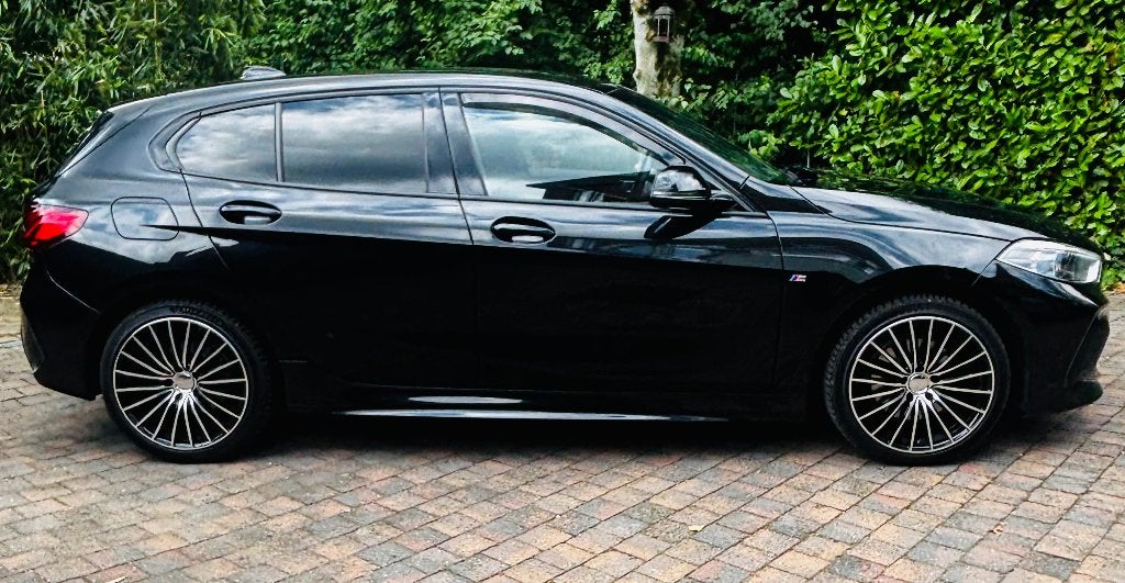 BMW, 1 Reeks, Leder en Stof, Zwart, Bedrijf