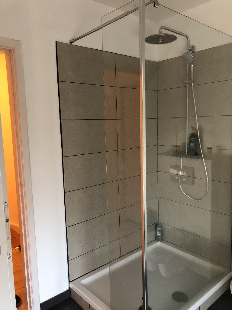 Walk-In inloopdouche 120 cm + 33 cm (2m hoog), Bricolage & Construction, Enlèvement, Utilisé, Chrome, Douche