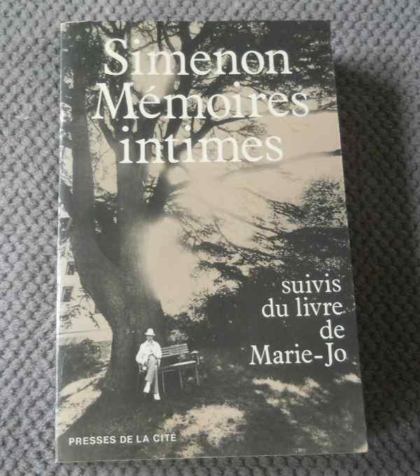 Simenon , Mémoires intimes - Autobiographie de Simenon, Enlèvement ou Envoi, Utilisé, Art et Culture