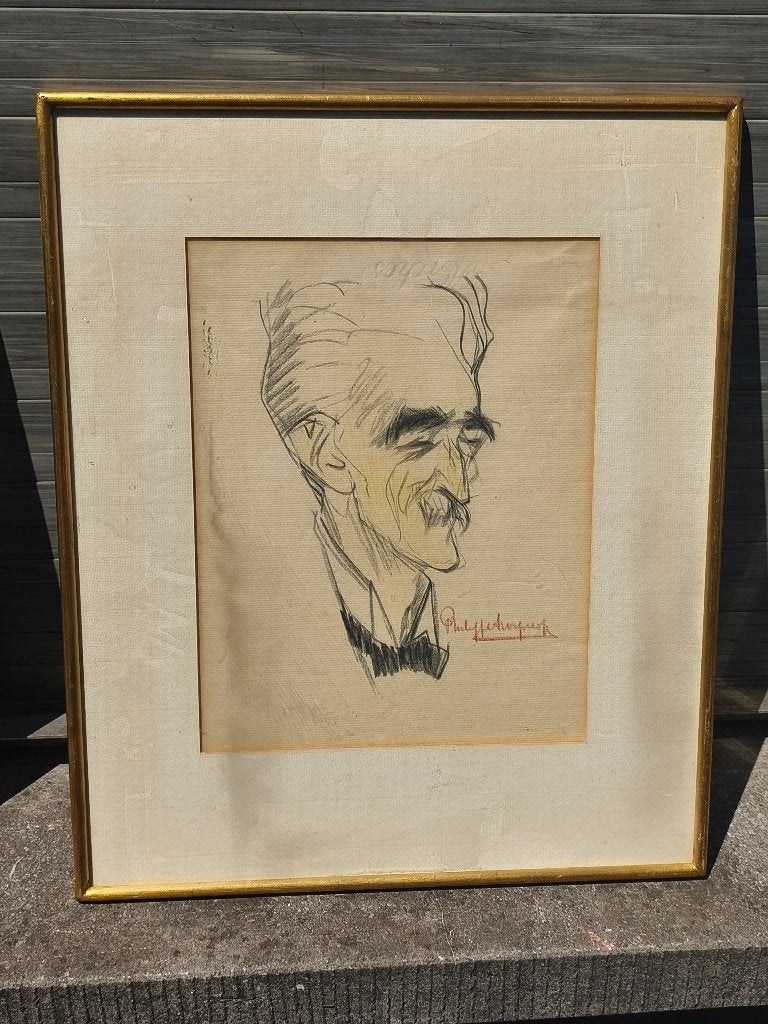 Dessin signe Philippe swyncop, Antiek en Kunst, Ophalen of Verzenden, Tekening