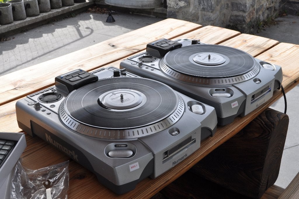 Numark HDX-paar — originele dozen en accessoires, Muziek en Instrumenten, Ophalen of Verzenden, Gebruikt, Draaitafel, Numark