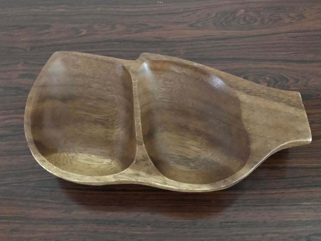 Houten schaal schotel 26,5 cm, Ophalen of Verzenden