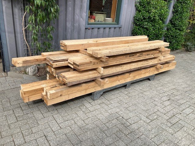 BALKEN/PLANKEN DIVERSE MATEN GELEVERD, Ophalen, 25 tot 50 mm, Grenen, Zo goed als nieuw
