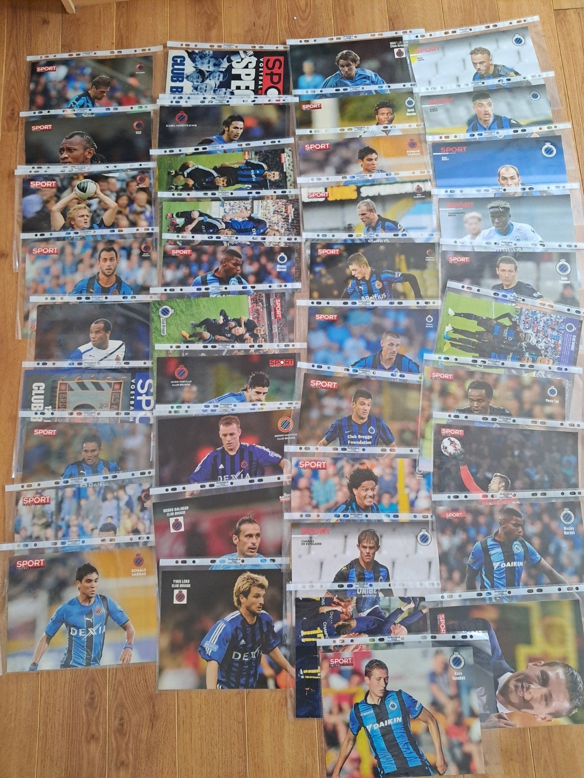 Poster Club Brugge voetbal magazines, Ophalen of Verzenden