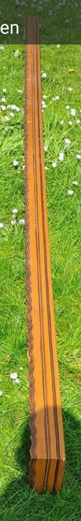Vintage Houten Gordijnkoof – Retro Sierlijst met Golvende Ra, Huis en Inrichting, Ophalen