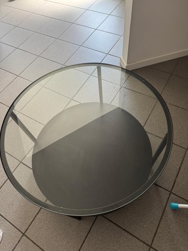 Table ronde, Maison & Meubles, Rond, 50 à 100 cm, Verre, Enlèvement