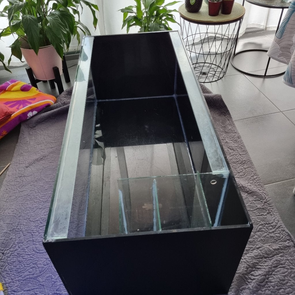 aquarium met filterbak, Ophalen, Gebruikt, Leeg aquarium, Overige merken