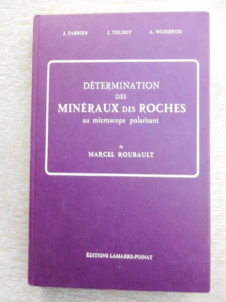 Détermination des minéraux des roches, Livres, Enlèvement ou Envoi