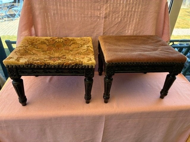 2 bancs anciens en bois, Enlèvement ou Envoi