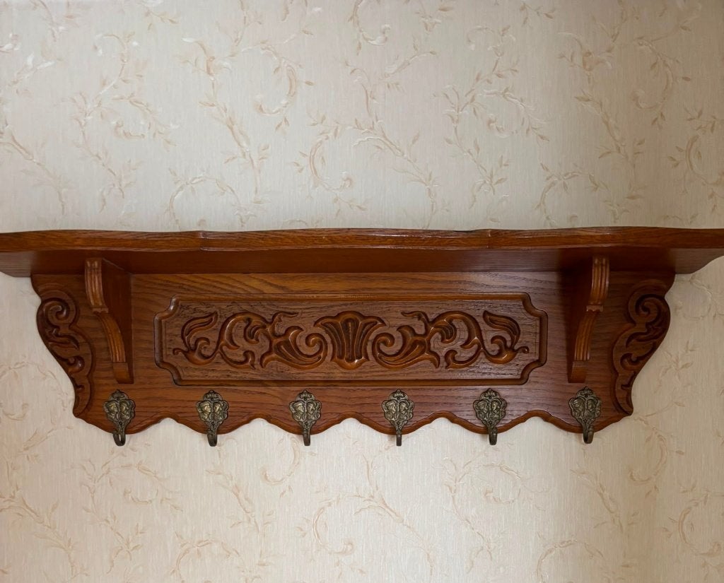 Vintage kapstok, Huis en Inrichting, Woonaccessoires | Kapstokken, Ophalen, Hout, Wandkapstok