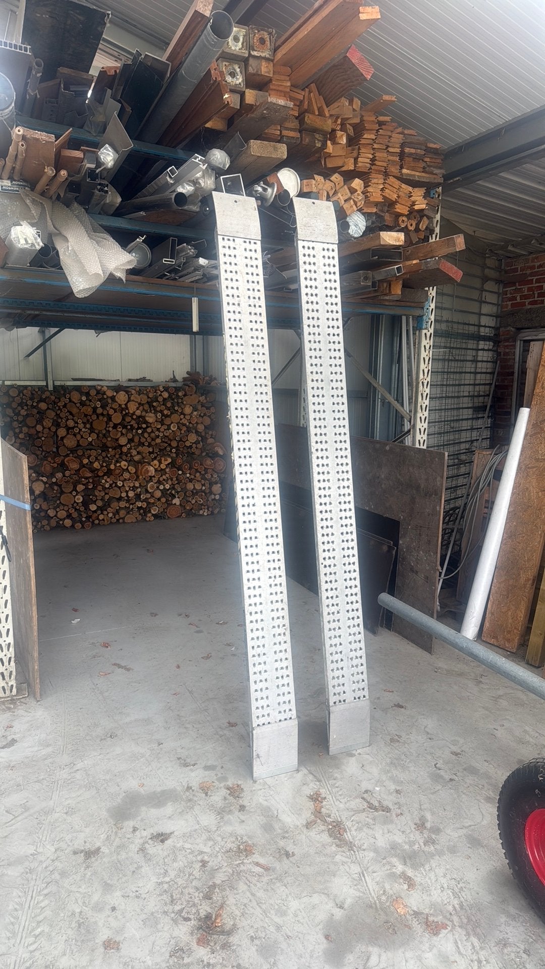 Lotus oprijplaten aluminium zo goed als nieuw 2,5m, Enlèvement, Comme neuf