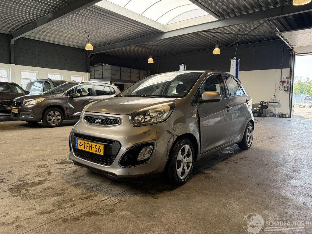 Kia Picanto 1.0 CVVT ISG Comfort Pack (bj 2014), Auto diversen, Ongevalwagen, Kia, Handgeschakeld, Zilver of Grijs, 998 cc