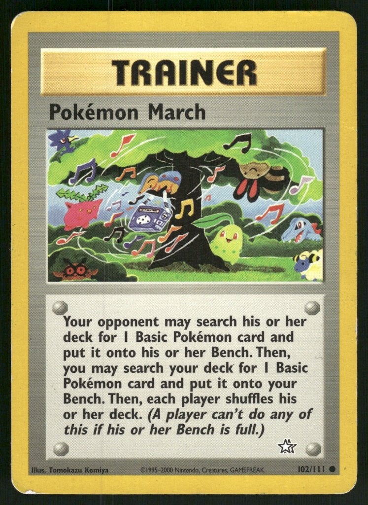 Pokémon March 102/111 - Neo Genesis (Good), Hobby en Vrije tijd, Verzamelkaartspellen | Pokémon, Verzenden, Gebruikt