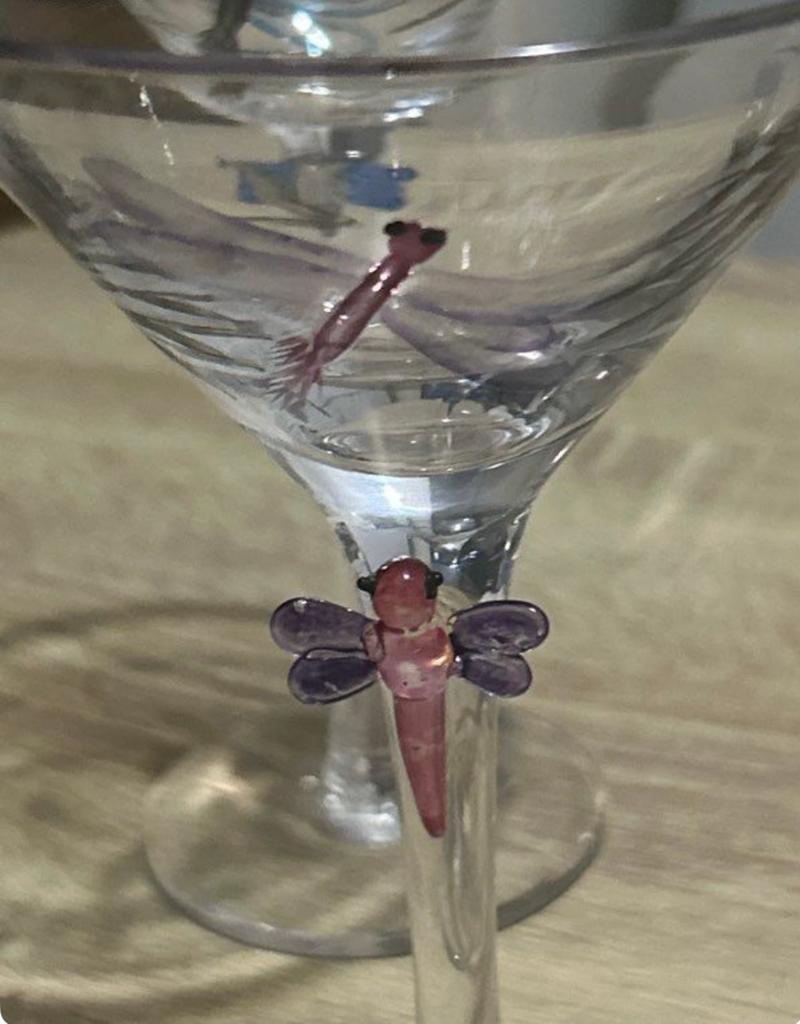 Verres libellule peints, Enlèvement ou Envoi, Comme neuf