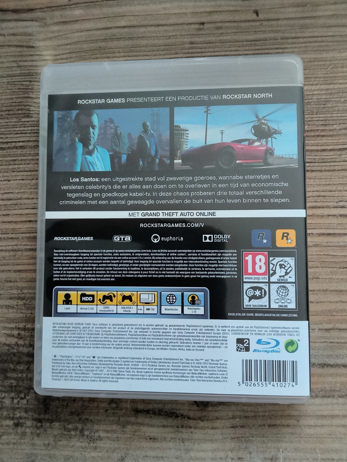 Grand Theft Auto V GTA5 - PlayStation 3, Games en Spelcomputers, Avontuur en Actie, Online, Vanaf 18 jaar, 1 speler