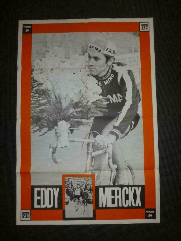 Affiche Eddy Merckx Vedette 1969, Enlèvement ou Envoi, Utilisé, Autres types