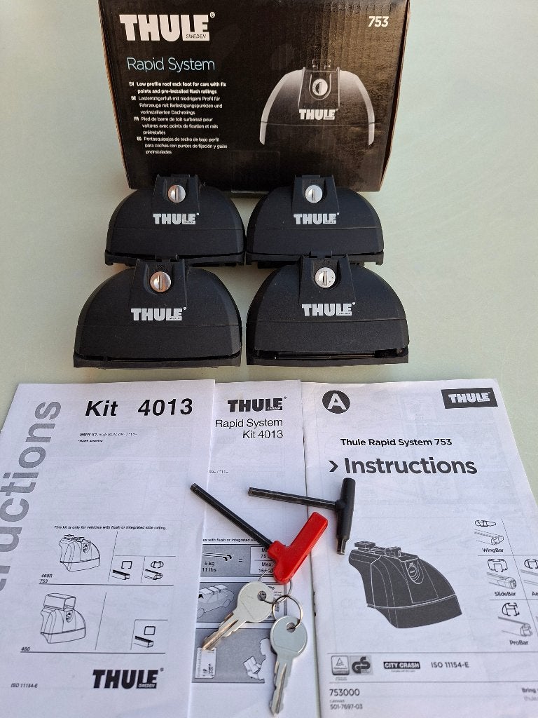 Kit de barres de toit pour BMW Thule, Enlèvement, Comme neuf