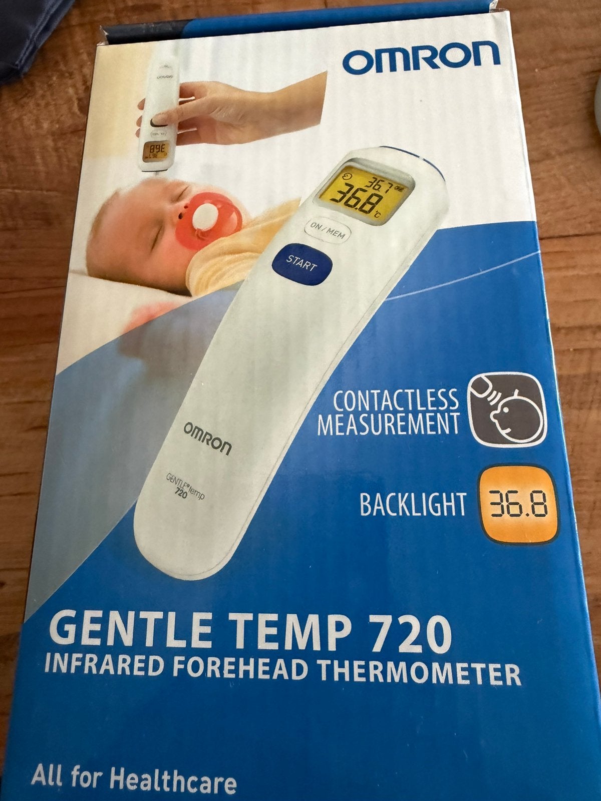 Omron Gentle Temp 720 – Thermomètre infrarouge neuf, Sport en Fitness, Ophalen of Verzenden, Nieuw