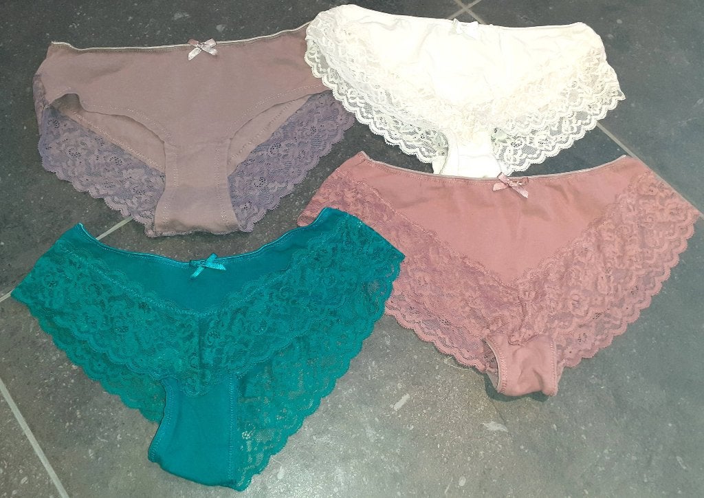 slip set 4 brazilians met kant Zeeman S, Ophalen of Verzenden, Meerkleurig, Slip