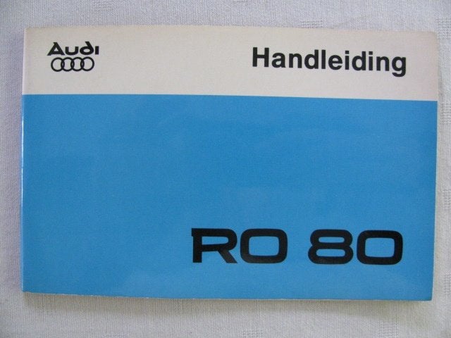 IB30 Audi NSU RO 80 RO80 handleiding owner’s manual 1975, Ophalen of Verzenden
