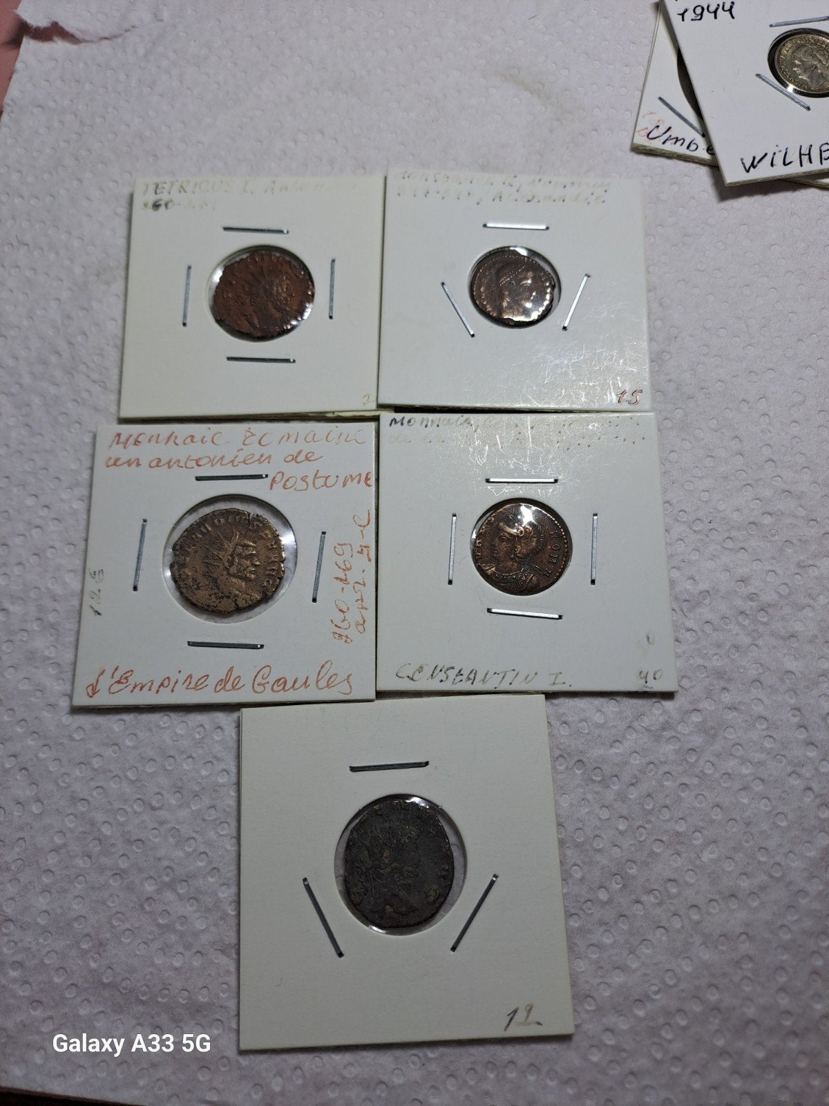 Lot 5 monnaies romaines – Tétricus, Constantin, Postume
Cord, Timbres & Monnaies, Monnaies | Europe | Monnaies non-euro, Enlèvement ou Envoi