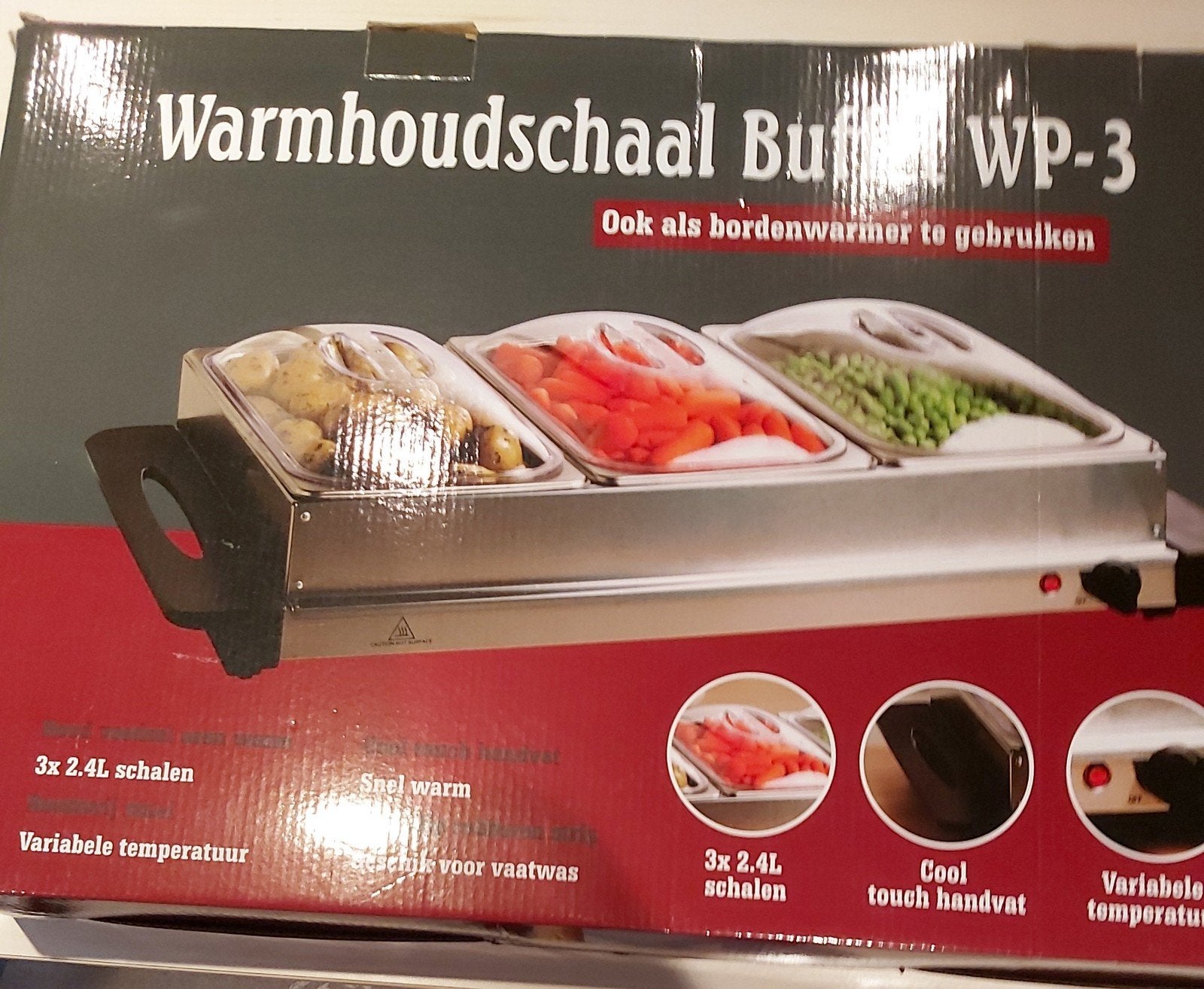 Warmhoudschaal en/of bordenverwarmer ., Elektronische apparatuur, Grillplaten, Ophalen