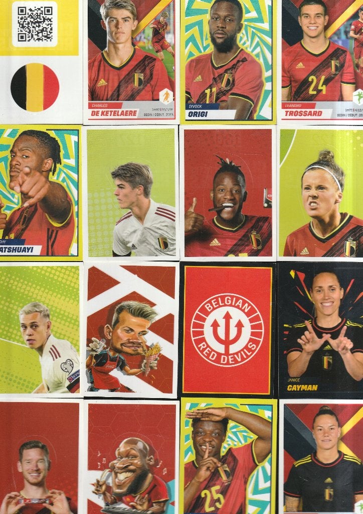 lot van 119 stuks van Panini sticker van voetbal ,,, Verzenden, Zo goed als nieuw
