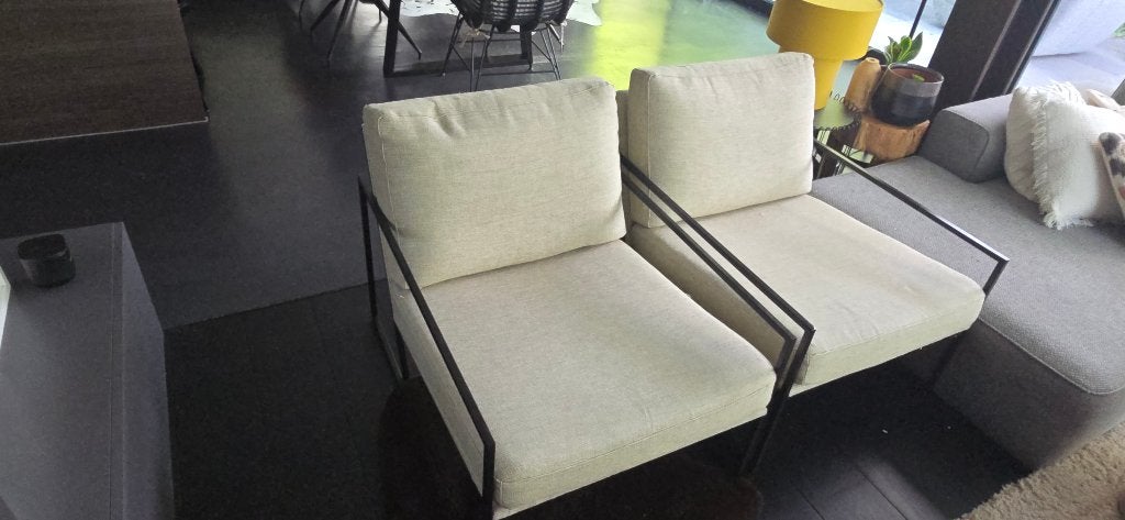 Design zetel, Ophalen, Eenpersoons, Zo goed als nieuw, Rechte bank