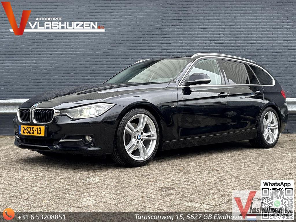 BMW 316 3-serie Touring 316i High Executive Upgrade | Leder, Auto's, BMW, Zwart, Zwart, Bedrijf, 3 Reeks