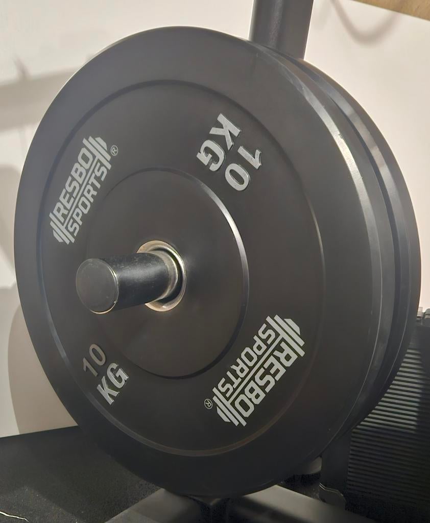 Set olympische halterschijven 90kg, Sport en Fitness, Ophalen, Halterschijven