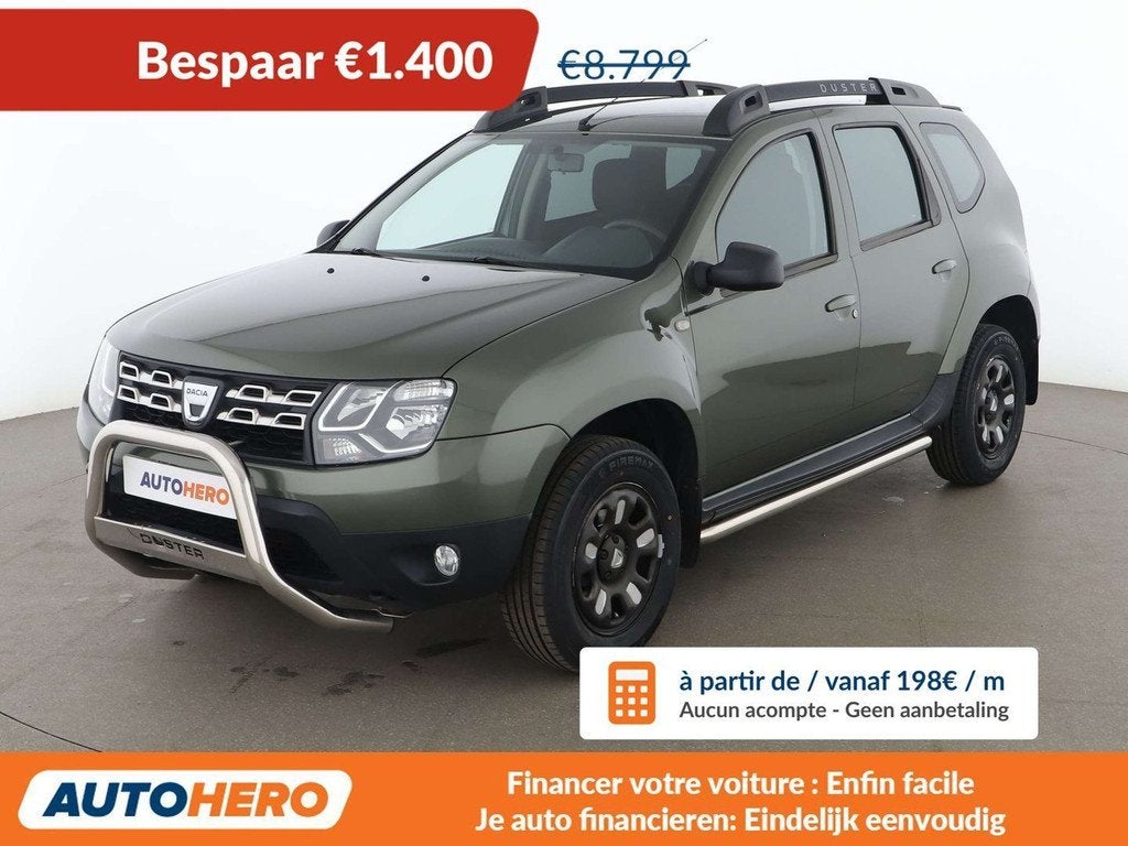 Dacia Duster 1.6 Laureate 4x2 (bj 2015), Auto's, Dacia, Voorwielaandrijving, Euro 5, Gebruikt, Zwart