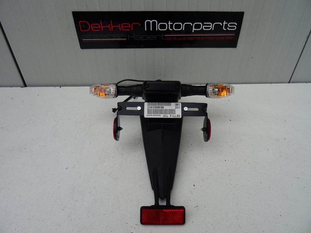 Originele Kentekenplaat houder + Knipper Kawasaki ZX6R 2009, Motoren, -, -, Nieuw, Ophalen of Verzenden