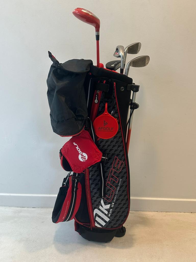 Sac de golf enfant 125cm MK Lite avec 5 clubs, Sports & Fitness, Enlèvement, Comme neuf, Sac