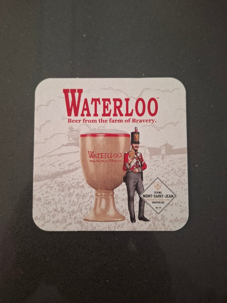 Bierviltje Waterloo, Verzamelen, Biermerken, Ophalen of Verzenden, Nieuw, Viltje(s), Overige merken