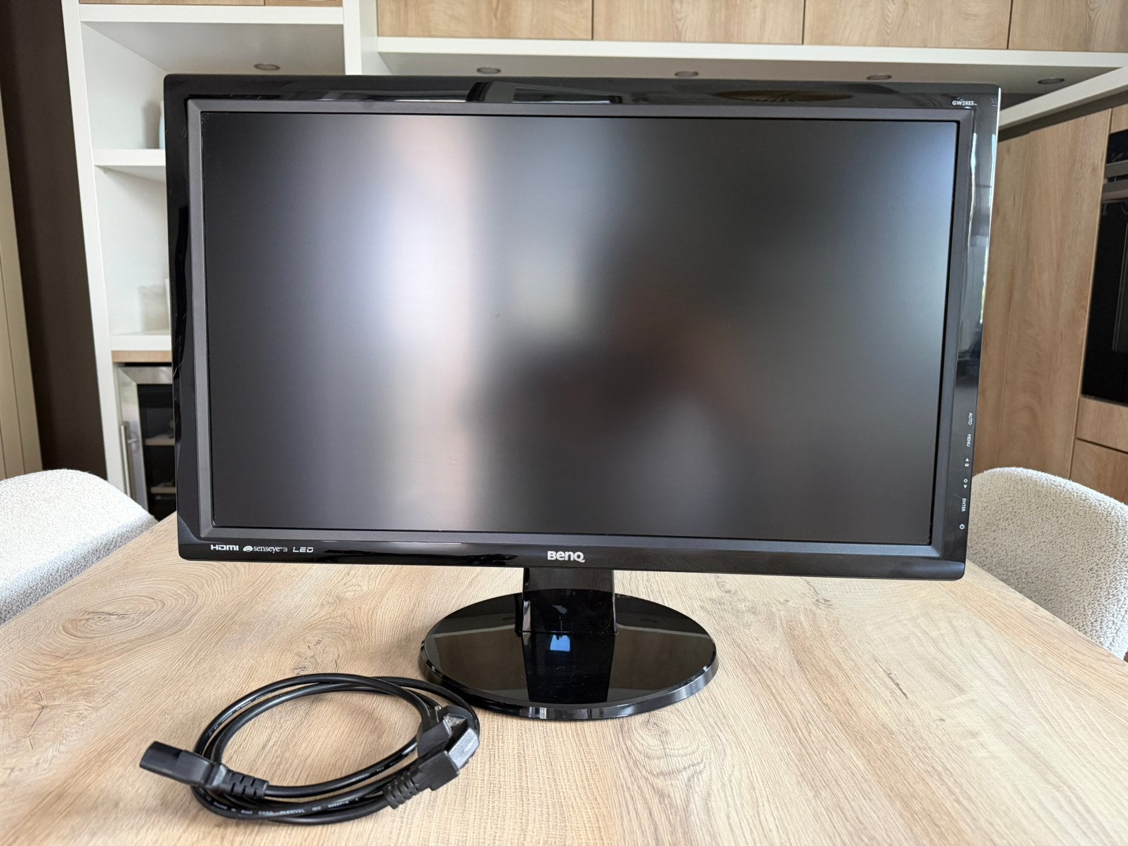 BENQ LCD-monitor GW2455H, Computers en Software, Monitoren, Gebruikt, Kantelbaar, 23,6, Full HD