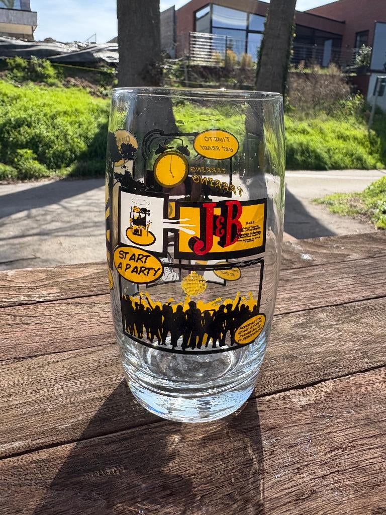 J&B (whisky glas), Verzamelen, Ophalen of Verzenden, Zo goed als nieuw, Borrel- of Shotglas