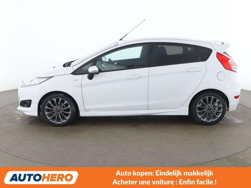 Ford Fiesta 1.0 EcoBoost ST-Line (bj 2016), Auto's, Ford, Voorwielaandrijving, Stof, Gebruikt, Wit