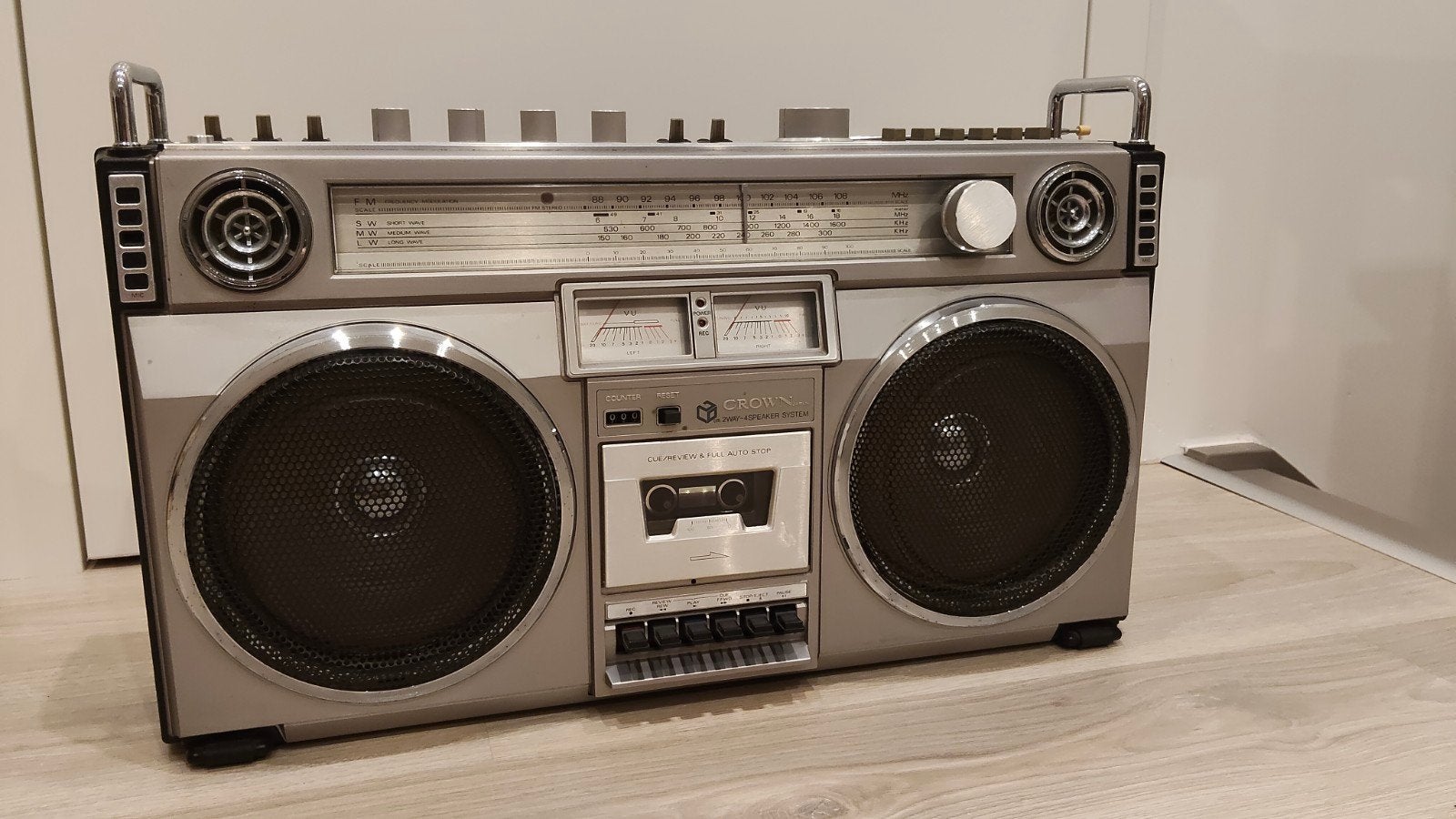 Crown CSC-850 Ghetto blaster Boombox – Eyecatcher!, Ophalen of Verzenden, Gebruikt, Overige typen
