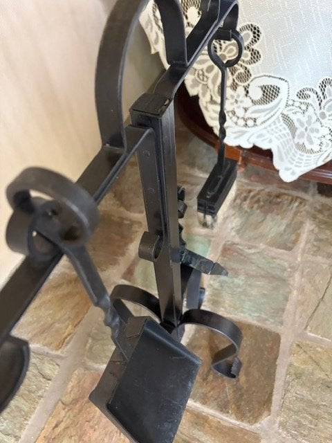 Accessoireset open haard, Ophalen, Klassiek, Metaal, Gebruikt