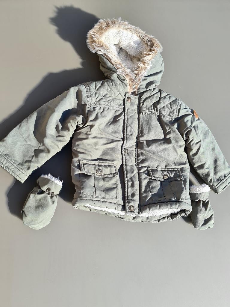 Winterjas, wanten handschoenen 86, Enfants & Bébés, Vêtements de bébé | Taille 86, Enlèvement, Comme neuf