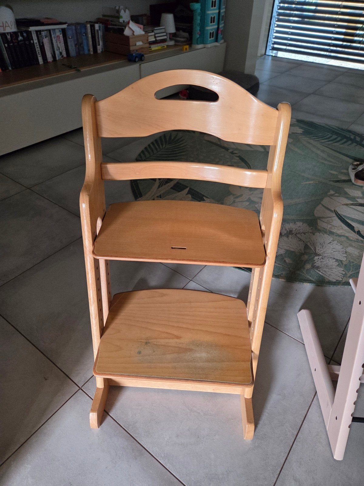 Houten meegroeistoel naturel – verstelbare kinderstoel, Kinderen en Baby's, Kinderstoelen, Ophalen, Meegroeistoel
